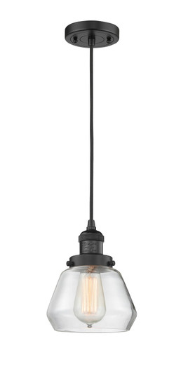 Franklin Restoration LED Mini Pendant in Matte Black (405|201CBKG172LED)