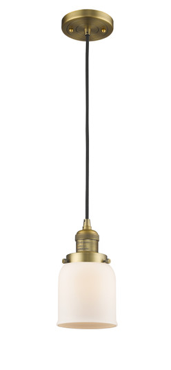 Franklin Restoration LED Mini Pendant in Brushed Brass (405|201CBBG51LED)
