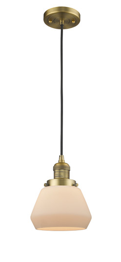 Franklin Restoration LED Mini Pendant in Brushed Brass (405|201CBBG171LED)