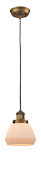 Franklin Restoration One Light Mini Pendant in Brushed Brass (405|201CBBG171)