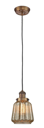 Franklin Restoration One Light Mini Pendant in Brushed Brass (405|201CBBG146)