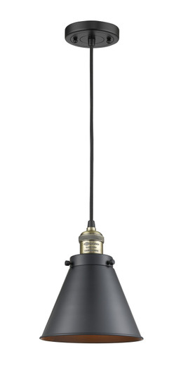 Franklin Restoration LED Mini Pendant in Black Antique Brass (405|201CBABM13BKLED)