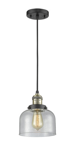 Franklin Restoration LED Mini Pendant in Black Antique Brass (405|201CBABG74LED)