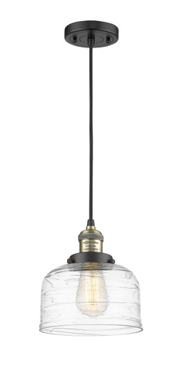 Franklin Restoration One Light Mini Pendant in Black Antique Brass (405|201CBABG713)