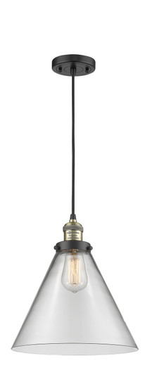 Franklin Restoration LED Mini Pendant in Black Antique Brass (405|201CBABG42LLED)