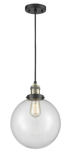 Franklin Restoration LED Mini Pendant in Black Antique Brass (405|201CBABG20210LED)