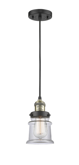Franklin Restoration One Light Mini Pendant in Black Antique Brass (405|201CBABG182S)