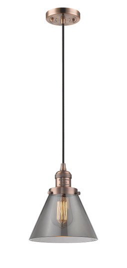 Franklin Restoration One Light Mini Pendant in Antique Copper (405|201CACG43)