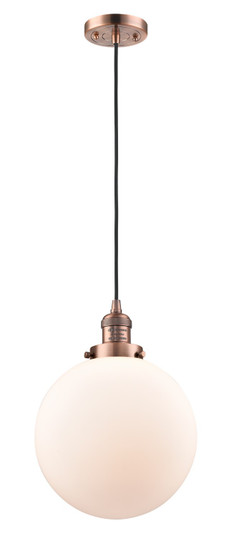 Franklin Restoration LED Mini Pendant in Antique Copper (405|201CACG20110LED)