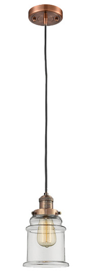 Franklin Restoration One Light Mini Pendant in Antique Copper (405|201CACG182)