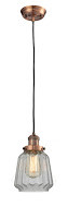 Franklin Restoration One Light Mini Pendant in Antique Copper (405|201CACG142)