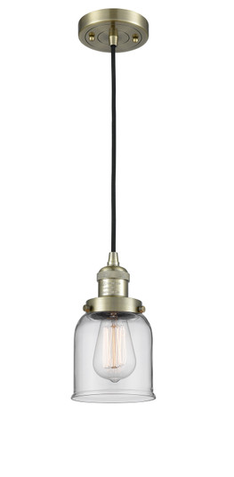 Franklin Restoration One Light Mini Pendant in Antique Brass (405|201CABG52)