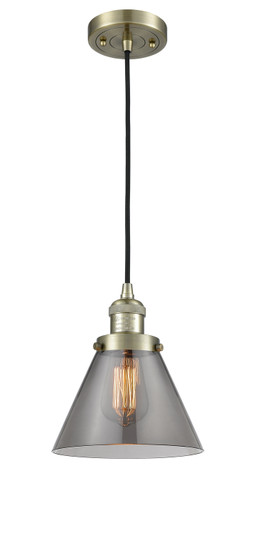 Franklin Restoration One Light Mini Pendant in Antique Brass (405|201CABG43)