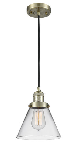 Franklin Restoration LED Mini Pendant in Antique Brass (405|201CABG42LED)