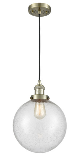 Franklin Restoration One Light Mini Pendant in Antique Brass (405|201CABG20410)