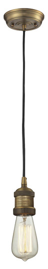 Franklin Restoration One Light Mini Pendant in Brushed Brass (405|200CBB)