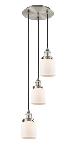 Franklin Restoration Three Light Pendant in Brushed Satin Nickel (405|113F3PSNG51)