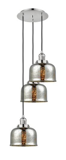 Franklin Restoration Three Light Pendant in Polished Nickel (405|113F3PPNG78)