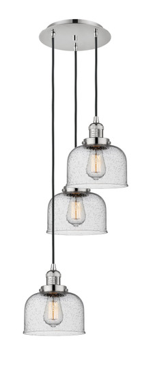 Franklin Restoration Three Light Pendant in Polished Nickel (405|113F3PPNG74)