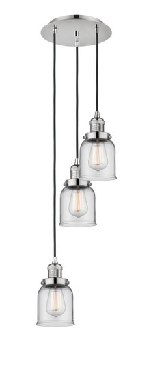 Franklin Restoration Three Light Pendant in Polished Nickel (405|113F3PPNG52)