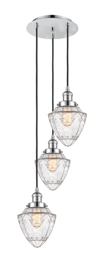 Franklin Restoration Three Light Pendant in Polished Chrome (405|113F3PPCG6647)