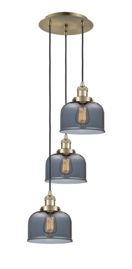 Franklin Restoration Three Light Pendant in Antique Brass (405|113F3PABG73)