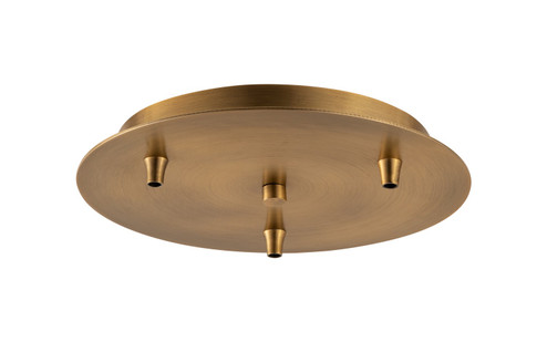 Custom Cord Three Light Multi Port Canopy in Brushed Brass (405|113BB)