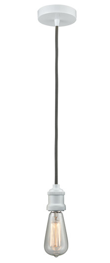 Edison One Light Mini Pendant in White (405|100W10GY1W)