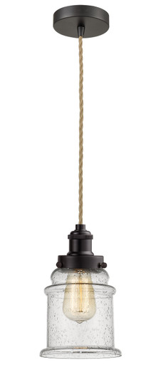 Edison One Light Mini Pendant in Oil Rubbed Bronze (405|100OB10RE1HOBG184)