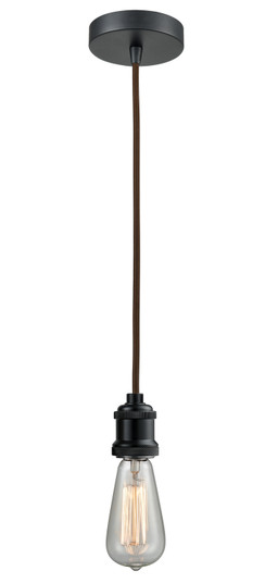 Edison One Light Mini Pendant in Matte Black (405|100BK10BR1BK)