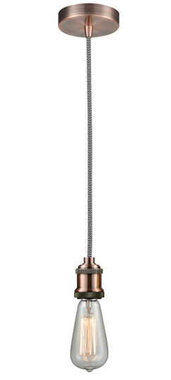 Edison One Light Mini Pendant in Antique Copper (405|100AC10BW1AC)