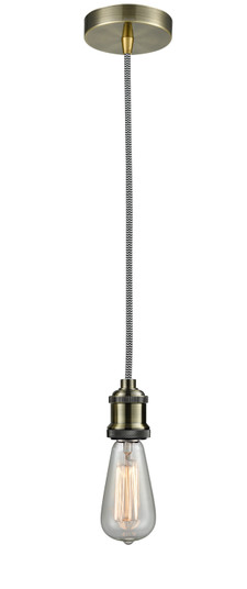 Edison One Light Mini Pendant in Antique Brass (405|100AB10BW1AB)