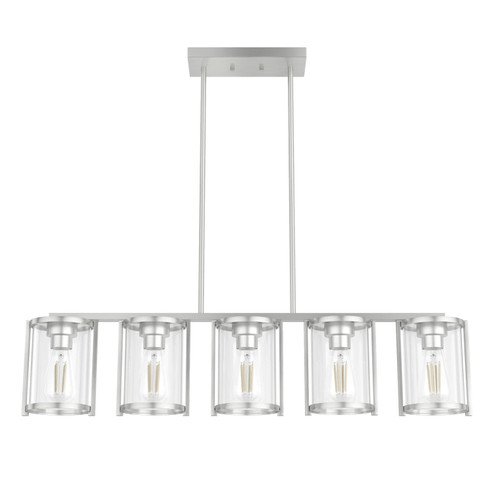 Astwood Five Light Linear Chandelier in Brushed Nickel (47|48012)