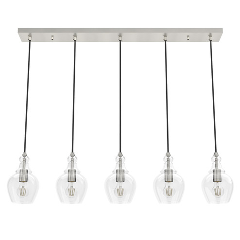 Maple Park Five Light Pendant in Brushed Nickel (47|19994)