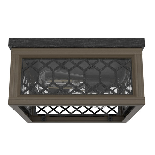 Chevron Two Light Flush Mount in Rustic Iron (47|19969)