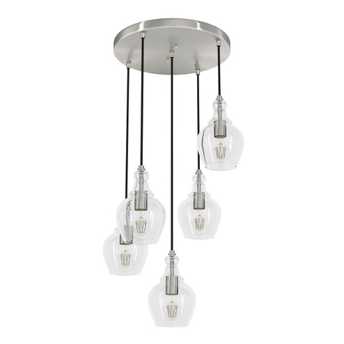 Maple Park Five Light Pendant in Brushed Nickel (47|19899)