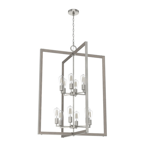 Woodburn 12 Light Foyer Pendant in Brushed Nickel (47|19859)