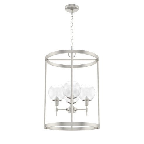 Xidane Four Light Foyer Pendant in Brushed Nickel (47|19752)