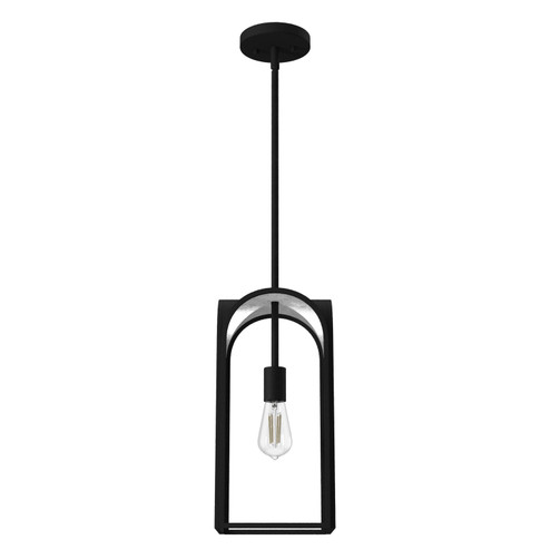 Dukestown One Light Pendant in Natural Black Iron (47|19738)