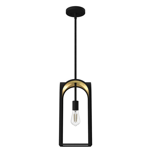 Dukestown One Light Pendant in Natural Black Iron (47|19737)