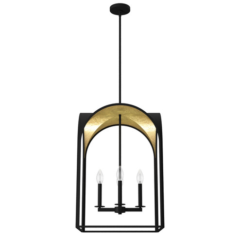 Dukestown Four Light Pendant in Natural Black Iron (47|19733)