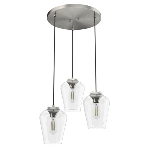 Vidria Three Light Pendant in Brushed Nickel (47|19727)