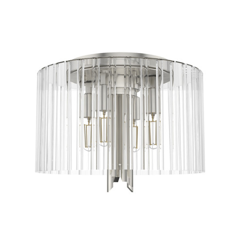 Gatz Four Light Flush Mount in Brushed Nickel (47|19691)