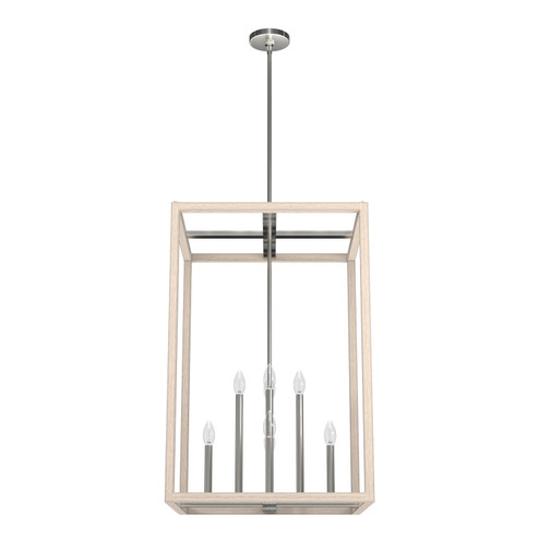 Squire Manor Eight Light Pendant in Brushed Nickel (47|19679)