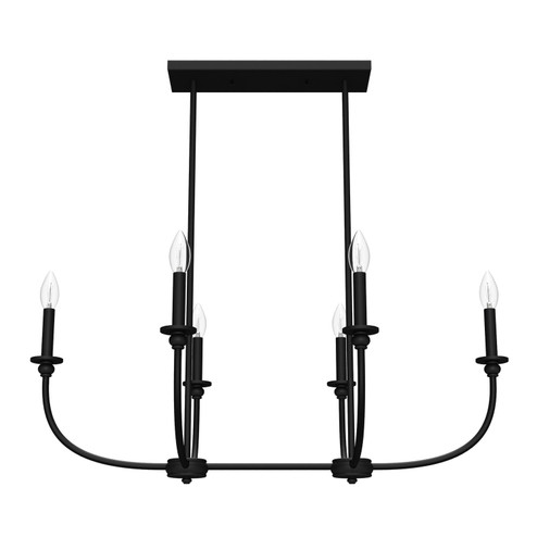 Southcrest Six Light Chandelier in Matte Black (47|19644)