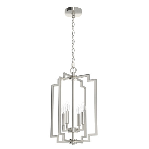 Zoanne Four Light Pendant in Brushed Nickel (47|19575)