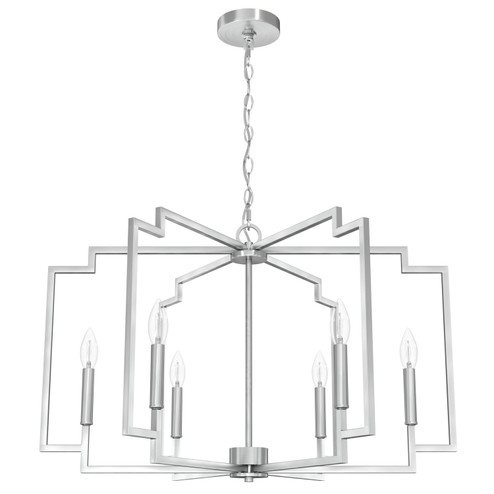 Zoanne Six Light Chandelier in Brushed Nickel (47|19571)
