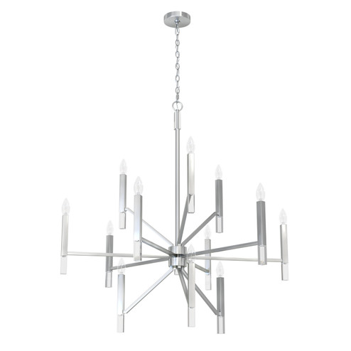 Sunjai 12 Light Chandelier in Brushed Nickel (47|19528)