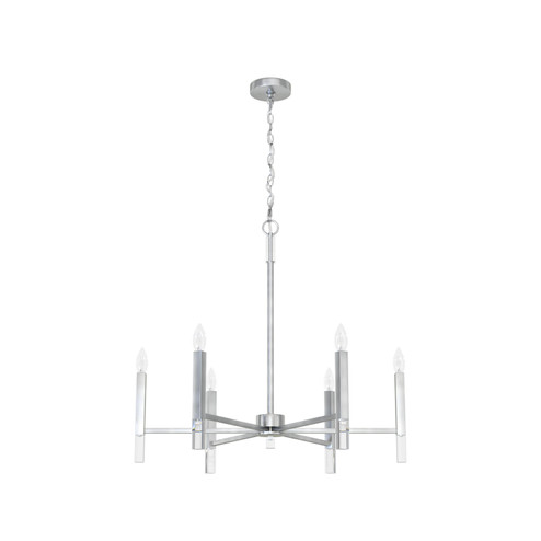 Sunjai Six Light Chandelier in Brushed Nickel (47|19518)