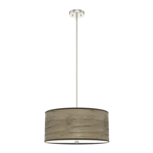 Solhaven Three Light Pendant in Warm Grey Oak (47|19381)